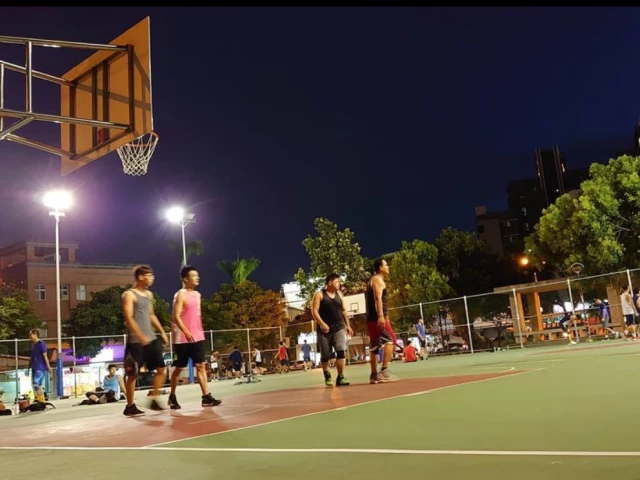 Profile of the basketball court Daya Park, Taichung City, Taiwan