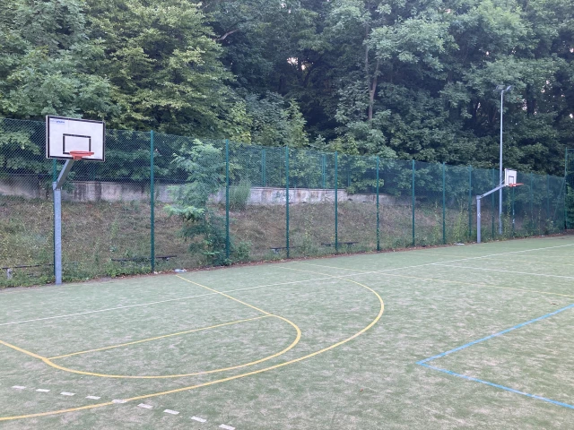 Profile of the basketball court Court in the forest, Gdańsk, Poland