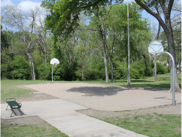 Profile of the basketball court Alta Mesa Park, Dallas, TX, United States