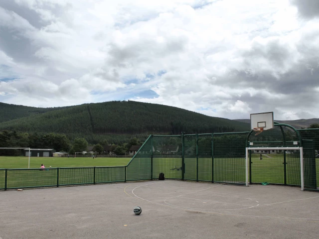 Profile of the basketball court Monaltrie Park Court, Ballater, United Kingdom