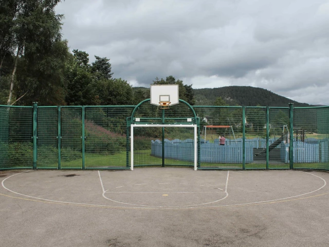 Profile of the basketball court Monaltrie Park Court, Ballater, United Kingdom