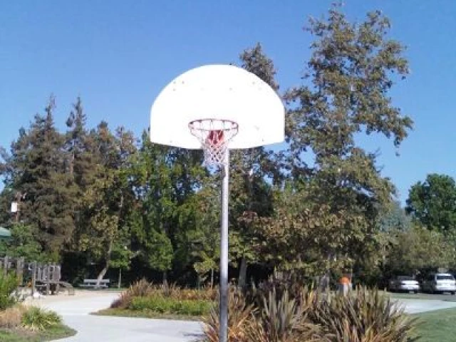 Profile of the basketball court Earl Carmichael Park, Santa Clara, CA, United States