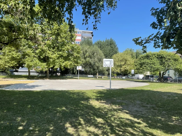 Profile of the basketball court Dog Park Basketball Court, Gland, Switzerland