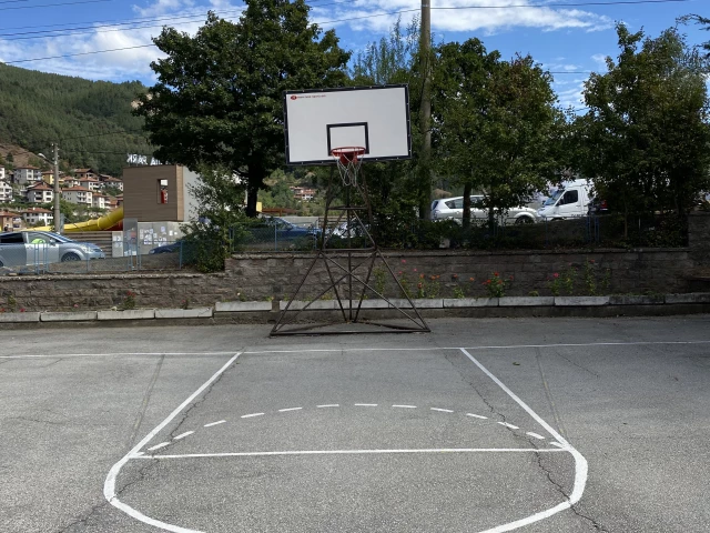Profile of the basketball court Professional School Electrical S. Popov, Devin, Bulgaria