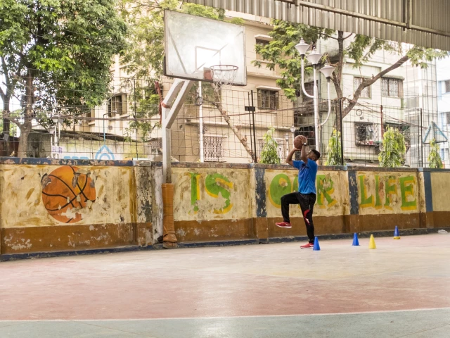 Profile of the basketball court Rakhi Sangha, Alipore, India