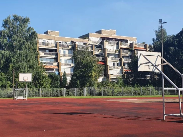 Profile of the basketball court Georg Büchner Schule, Köln, Germany