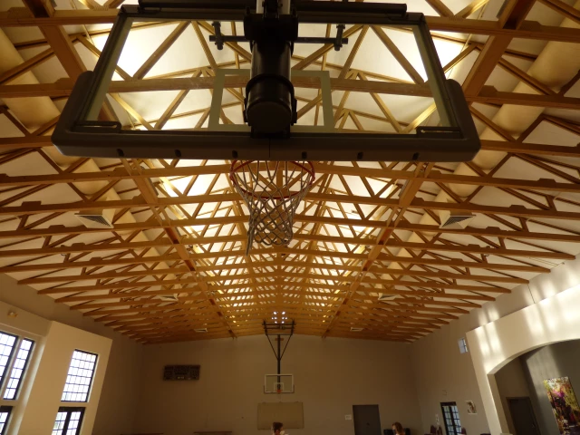 Profile of the basketball court Nativity of Christ Greek Orthodox Church, Novato, CA, United States