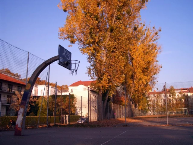 The basketball court in Engelgasse.