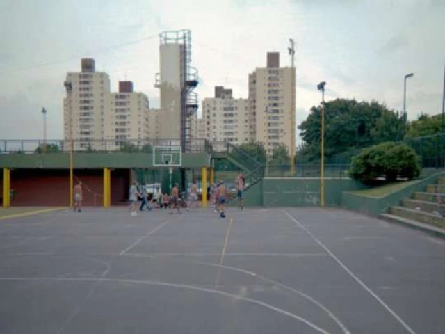 Profile of the basketball court Polideportivo Colegiales, Buenos Aires, Argentina