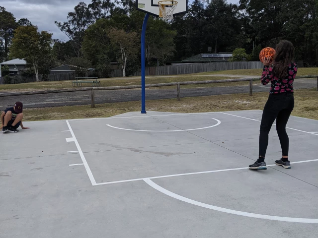 Profile of the basketball court Stan Topper Park, Pomona, Australia