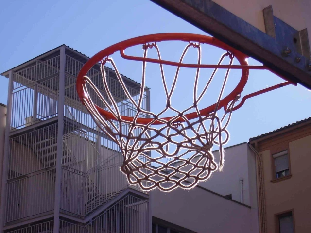 Profile of the basketball court Plaza de Ángel Carbajo, Madrid, Spain