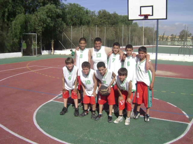 A local basketball court in Chlef, Algeria.