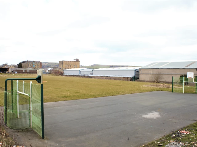 Profile of the basketball court Jubilee Adventure Playground, Halifax, United Kingdom
