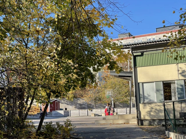 Profile of the basketball court Elinsborgsskolan, Spånga, Sweden