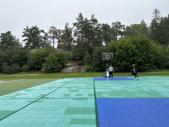 Profile of the basketball court Tyresö Park, Tyresö, Sweden