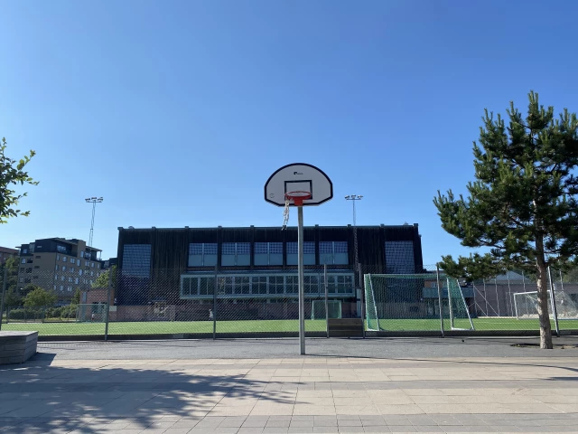 Profile of the basketball court Nyboda skola, Tyresö, Sweden