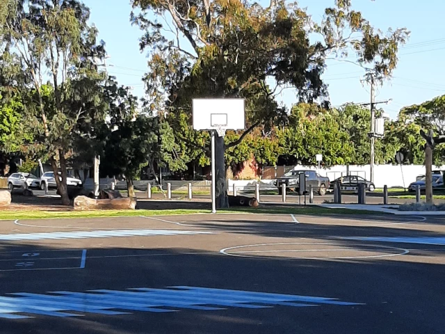 Profile of the basketball court Armstrong Reserve, Newport, Australia