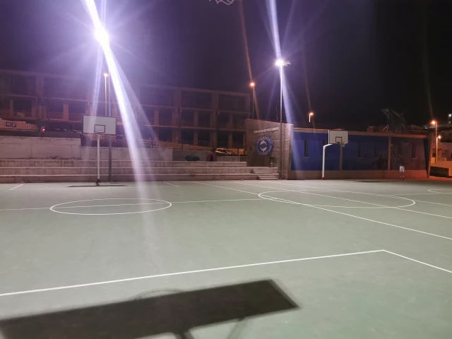 Profile of the basketball court Campo Futbol, La Caleta, Spain