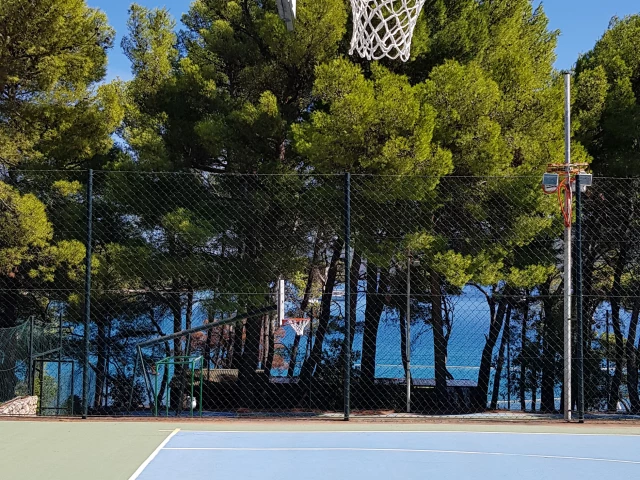 Profile of the basketball court La Branda Hotel Courts, Vrboska, Croatia