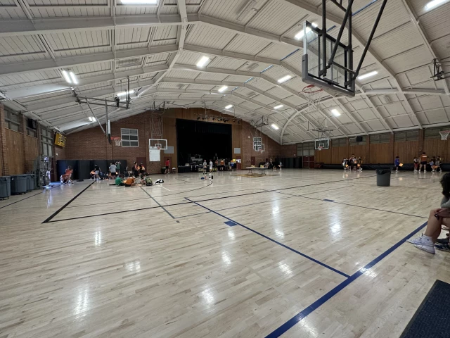 Profile of the basketball court Novato High School, Novato, CA, United States