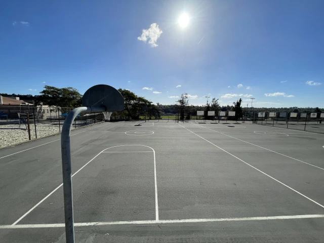Profile of the basketball court La Costa Canyon High School, Carlsbad, CA, United States