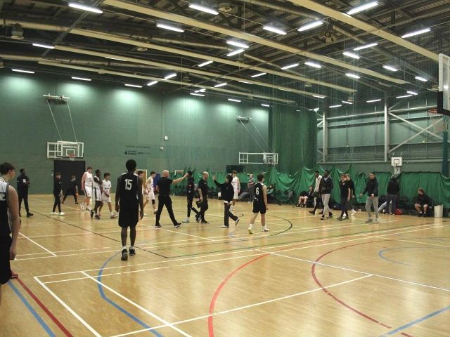 Profile of the basketball court On-X Linwood Sport & Community Centre, Paisley, United Kingdom