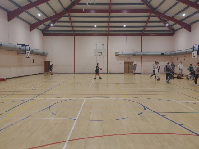 Profile of the basketball court The Meadows Sports Centre, Ellon, United Kingdom