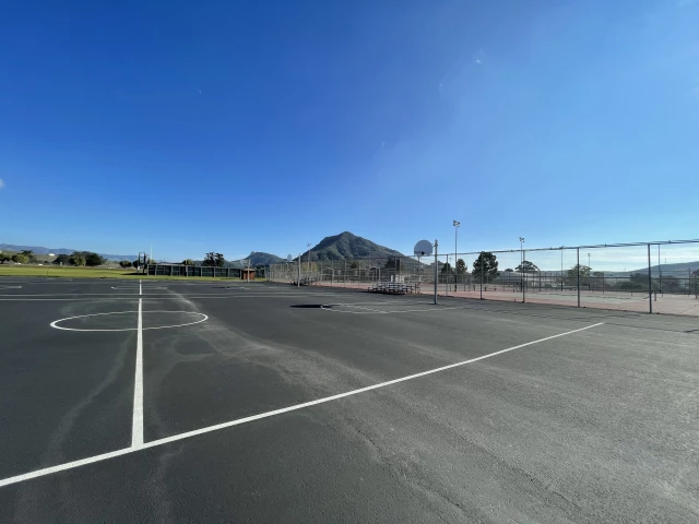 Profile of the basketball court Cuesta College, San Luis Obispo, CA, United States