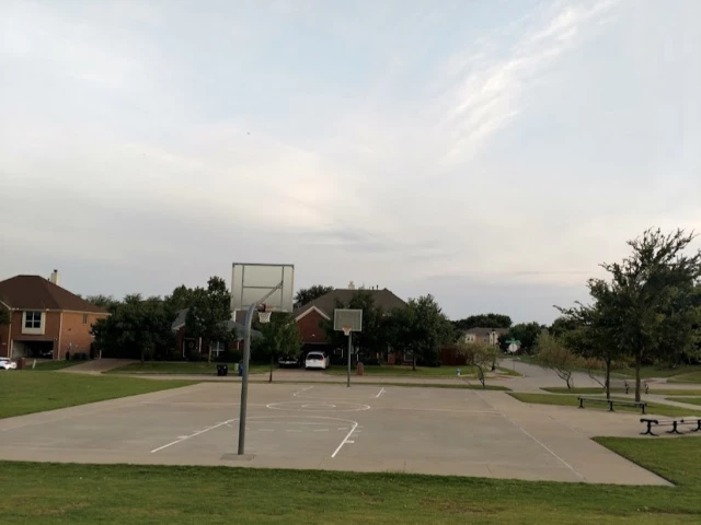 Profile of the basketball court Tuscany Meadows Park, Frisco, TX, United States