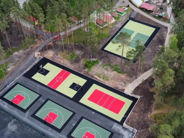 Profile of the basketball court Jõulumäe Courts, Leina, Estonia