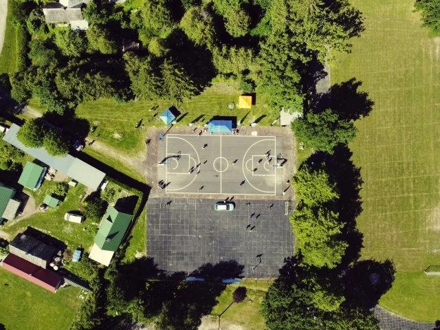 Profile of the basketball court Orissaare Court, Orissaare, Estonia