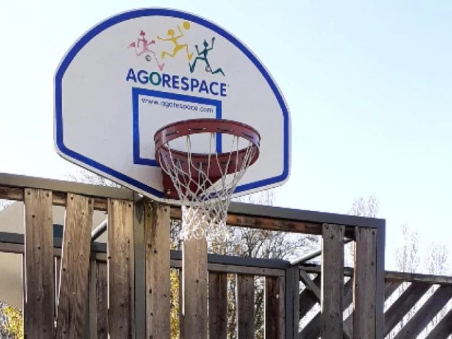Profile of the basketball court Parc de la Tire, Ferney-Voltaire, France