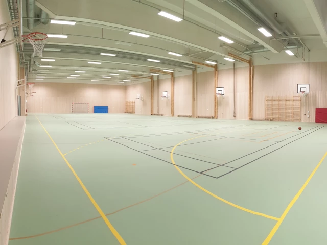 Profile of the basketball court Kvarnholmens Sporthall, Nacka, Sweden