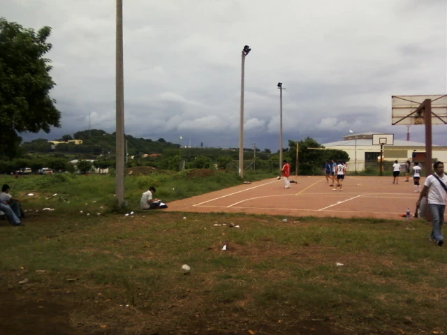 Profile of the basketball court Universidad Nacional de Ingeniería, Managua, Nicaragua