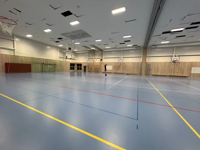 Profile of the basketball court Bagartorpshallen, Solna, Sweden