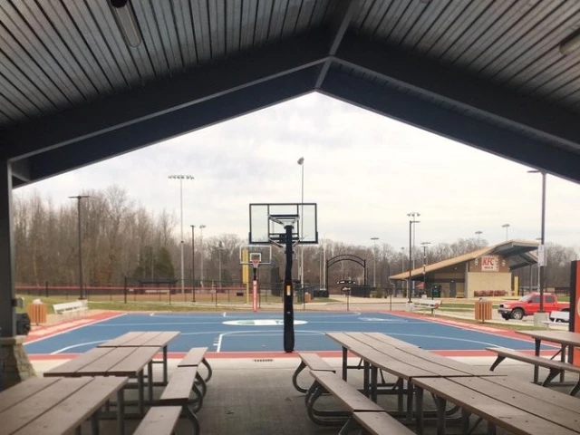 Profile of the basketball court Romeo Langford Court, New Albany, IN, United States