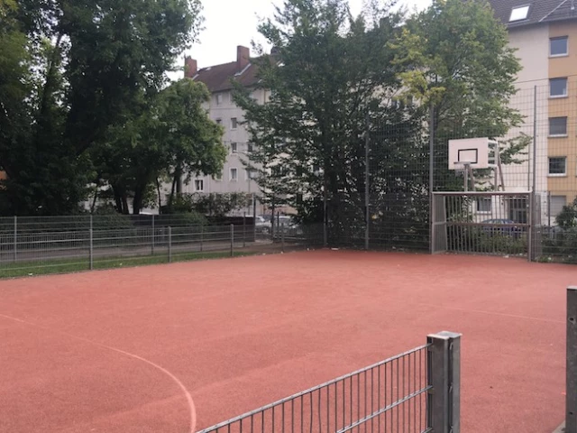 Profile of the basketball court Willemerschule, Frankfurt am Main, Germany
