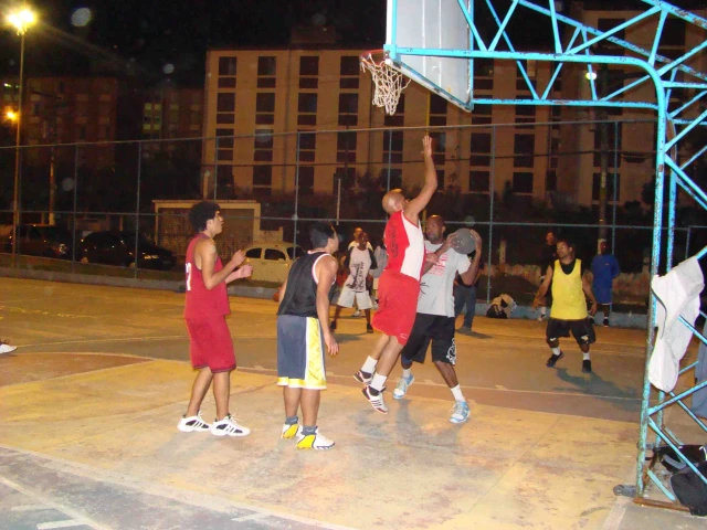 Basketball court in Barueri, Sao Paulo.