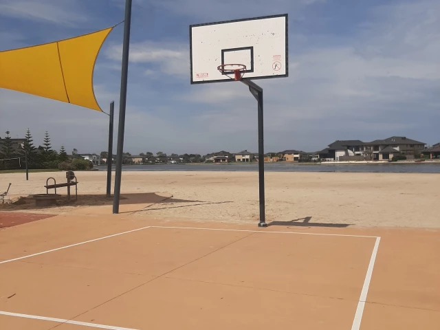 Profile of the basketball court Regatta court playground, Point Cook, Australia