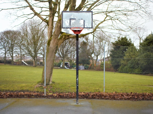 Profile of the basketball court Shroggs Court, Halifax, United Kingdom