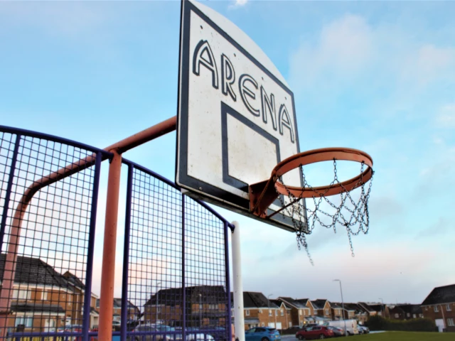 Profile of the basketball court Byland, Halifax, United Kingdom