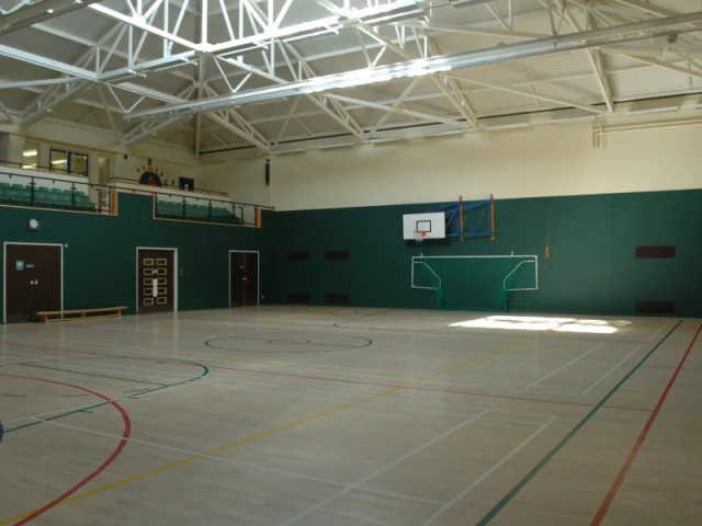 Profile of the basketball court Stanley Leisure Centre, Stanley, Falkland Islands