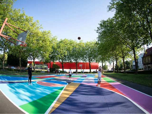 Profile of the basketball court Kleurrijk Basketbalveld, Sint-Niklaas, Belgium
