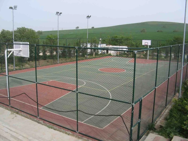A basketball court near Istanbul, Turkey.