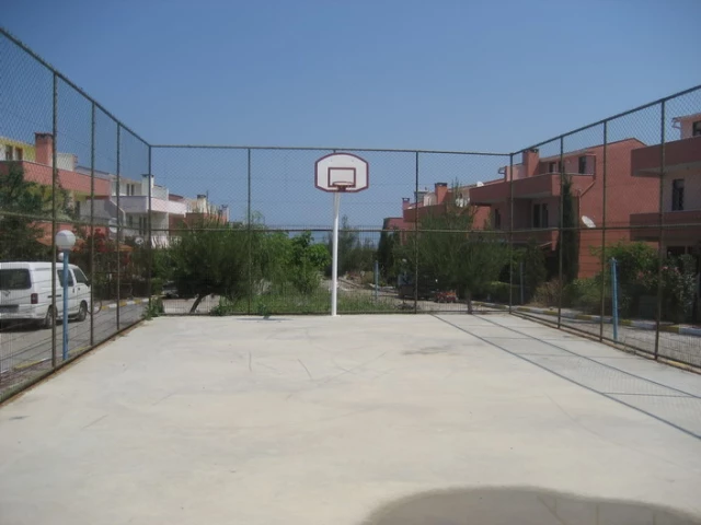 A basketball court in Gallipoli, Turkey.