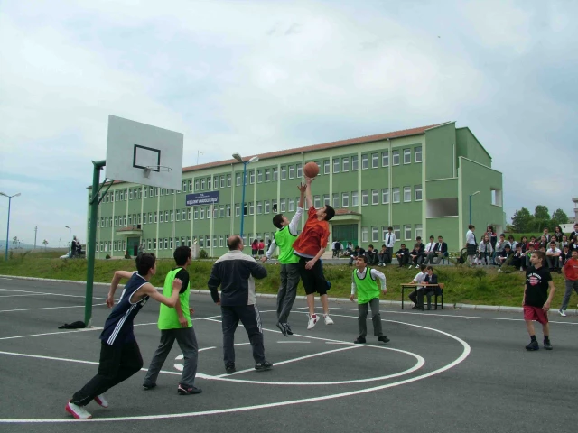 Profile of the basketball court Derecik Court, Samsun, Turkey