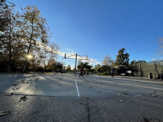 Profile of the basketball court Cottonwood Creek Park, Encinitas, CA, United States