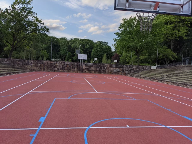 Profile of the basketball court Hösch Park, Dortmund, Germany