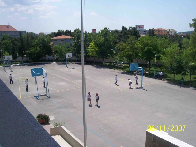 Two full courts at a school in Edirne, Turkey.