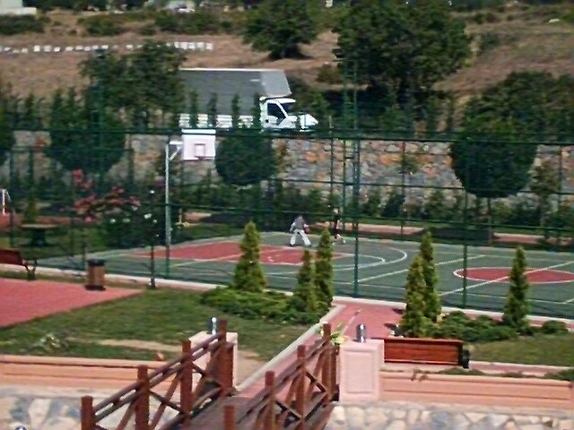 Basketball in Gizlibahçe, Istanbul.